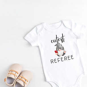 Cutest Referee Baby Kortärmad Bodykoste T Shirt