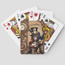Cutest Steampunk Skeleton Casinokort