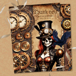 Cutest Steampunk Skeleton Vykort