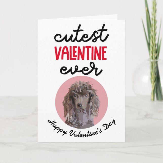 Cutest Valentine nånsin ...kort från Pudel Helgkort (Framsida)