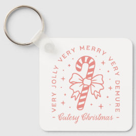 Cutesy demure julcoquette rosa estetisk nyckelring