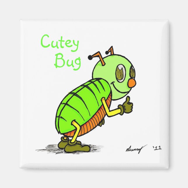 Cutey Kryp Fridge Magnet (Framsidan)