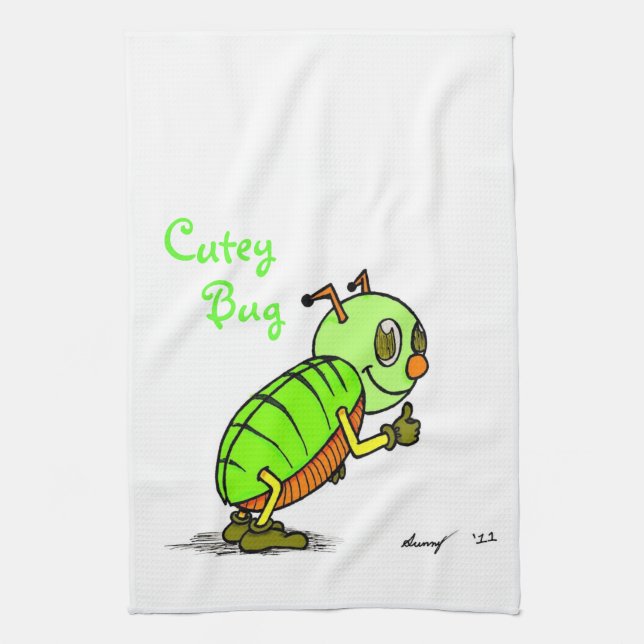 Cutey Kryp Kitchen Towel Kökshandduk (Vertikal)