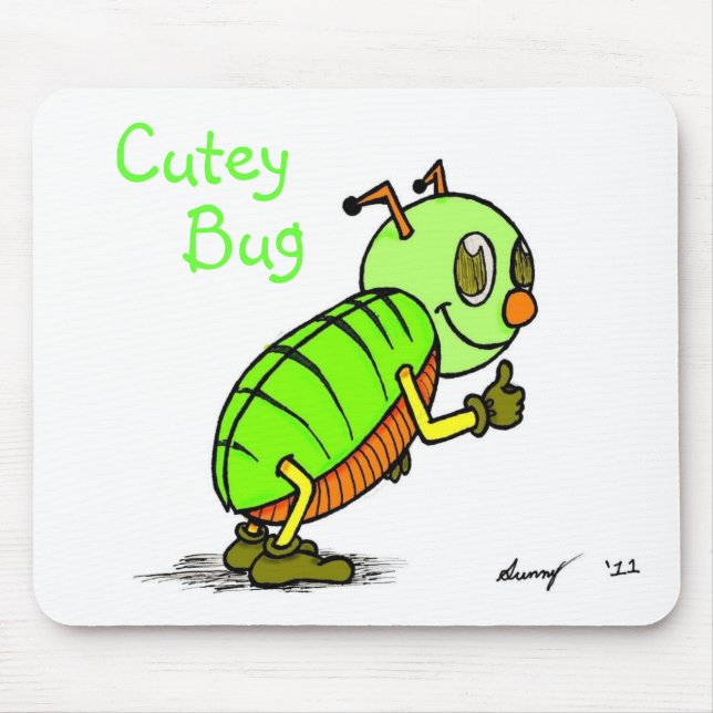 Cutey Kryp Mousepad Musmatta (Framsidan)