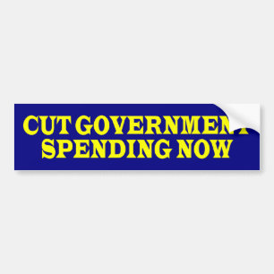 cutGovtSpendingNow Bildekal