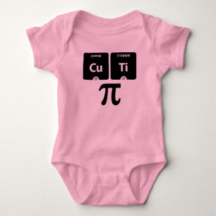CuTi Pi - Baby Jersey Bodykostym (Rosa) Tee Shirt