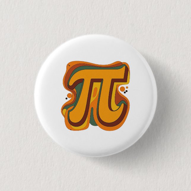 Cutie 3.14 Pi Day Magnet Knapp (Framsida)