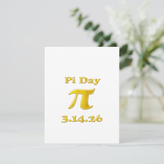 Cutie 3.14 Pi Day OSA Kort (Stående Fram)