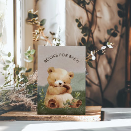 Cutie Baby Bear Baby Shower Bokar för Baby Tilläggskort