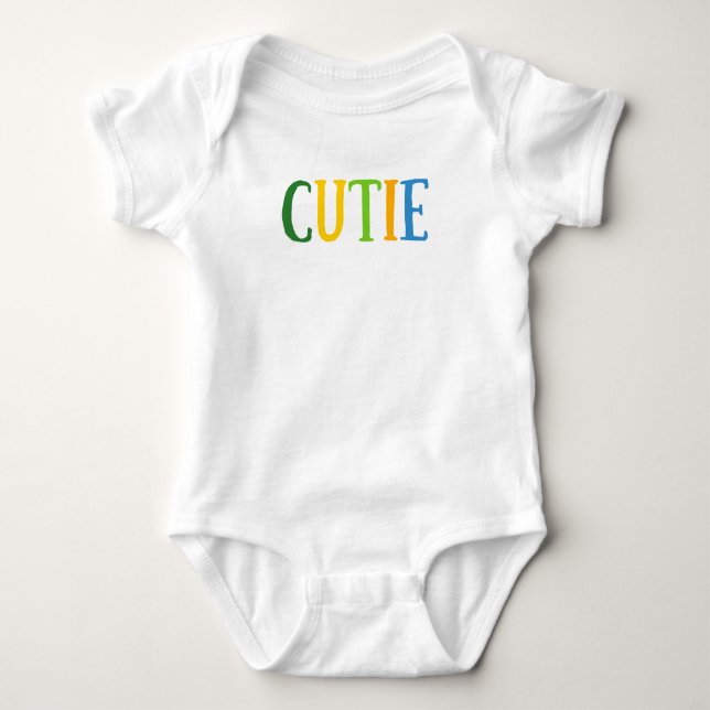 CUTIE BABY BODYSUIT T SHIRT (Framsida)