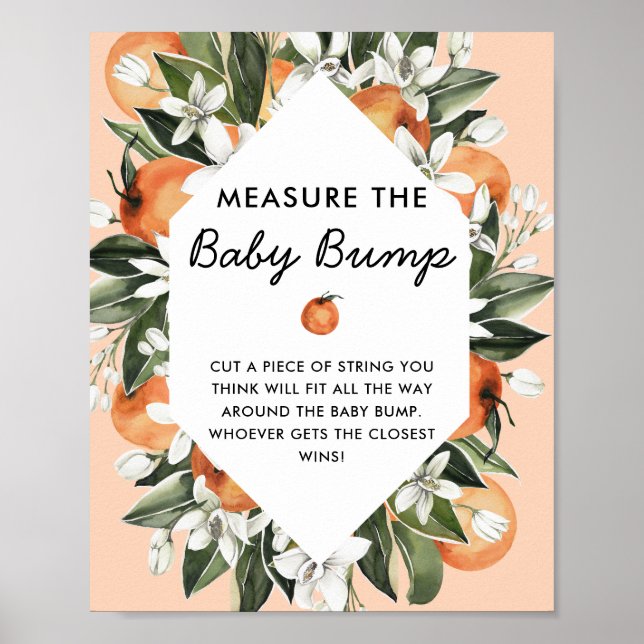 Cutie Baby Shower mäter Baby-buffelspelet Poster (Framsidan)