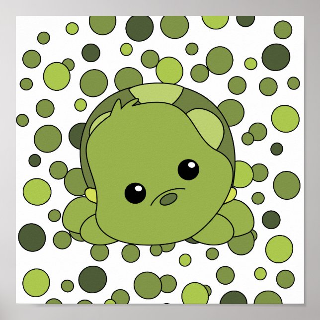 Cutie Baby Turtle Poster (Framsidan)