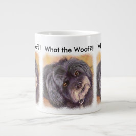 CUTIE BLACK COCK-A-POO MIX JUMBO MUGG