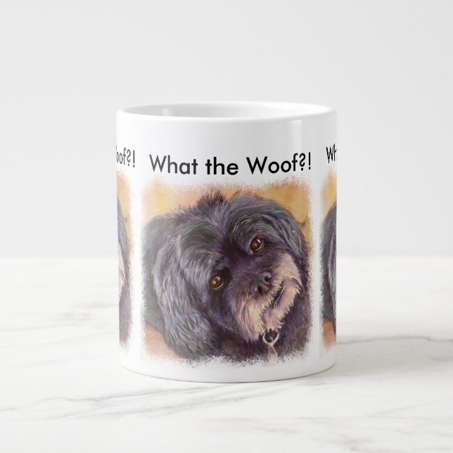 CUTIE BLACK COCK-A-POO MIX JUMBO MUGG (Framsidan)