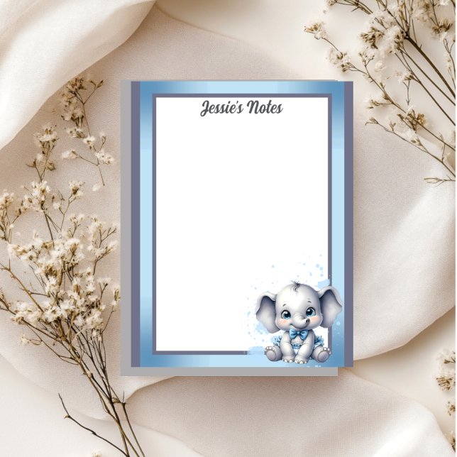 Cutie Blue Elephant - Little Peanut Anteckningsblock (Skapare uppladdad)