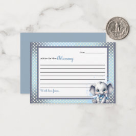 Cutie Blue Elephant - Little Peanut Anteckningskort