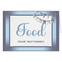 Cutie Blue Elephant - Little Peanut Food Card OBS Kort