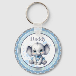 Cutie Blue Elephant - Little Peanut Nyckelring