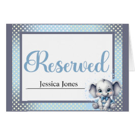 Cutie Blue Elephant - Little Peanut Reserved Card OBS Kort
