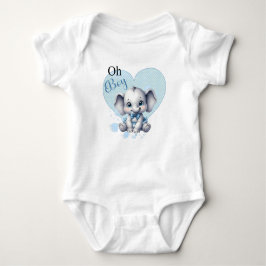 Cutie Blue Elephant - Little Peanut T Shirt