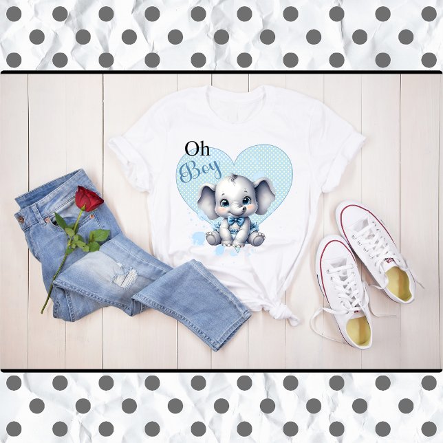 Cutie Blue Elephant - Little Peanut T Shirt (Skapare uppladdad)