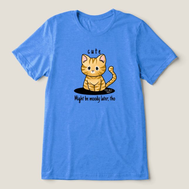 Cutie Cat Tabby T Shirt (Design Framsida)