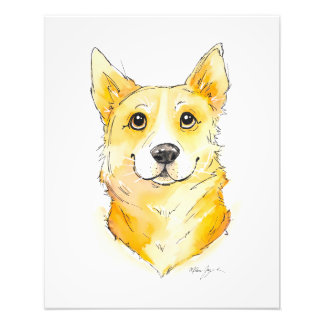 Cutie Corgi Fototryck
