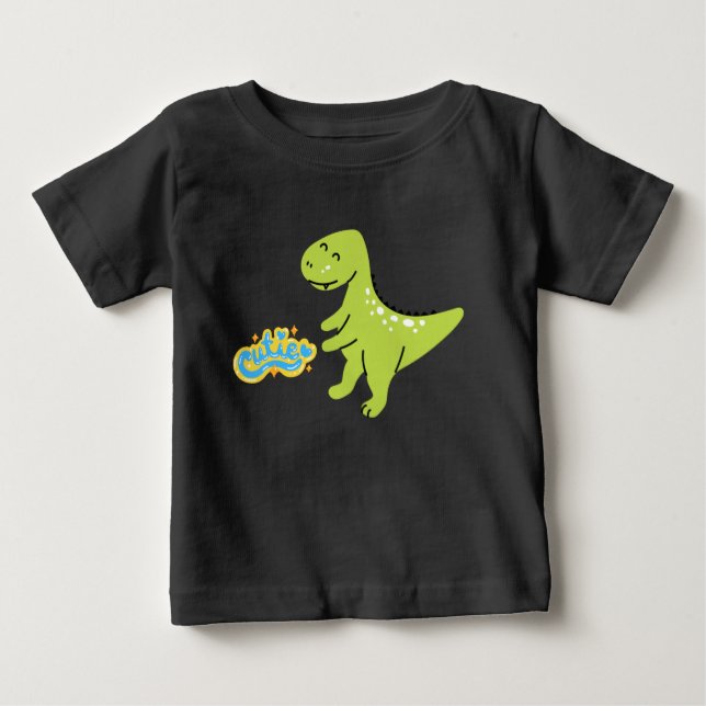 Cutie Dinosaur Baby T-Shirt (Framsida)