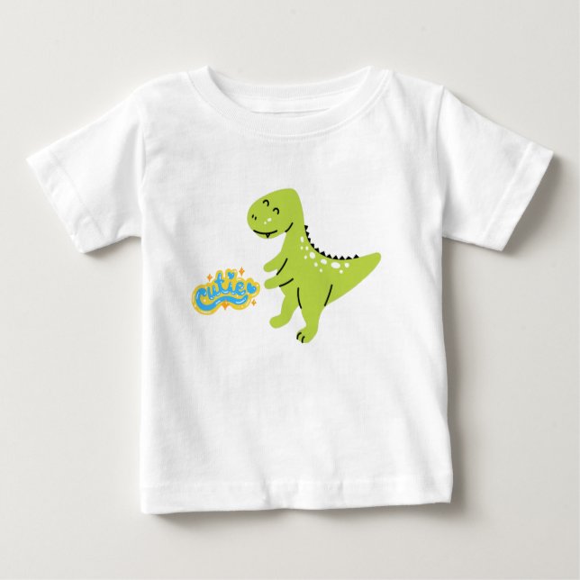 Cutie Dinosaur Baby T-Shirt (Framsida)