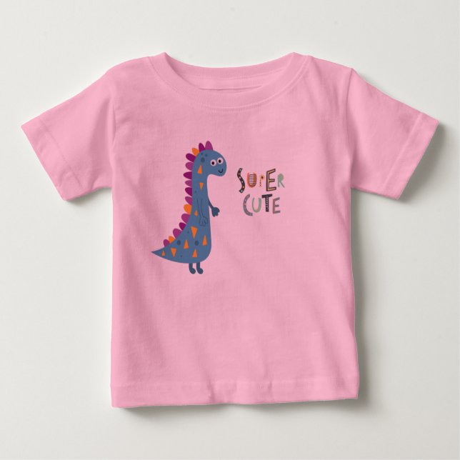 Cutie Dinosaur Baby T-Shirt (Framsida)