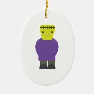 Cutie Frankenstein Monster Julgransprydnad Keramik