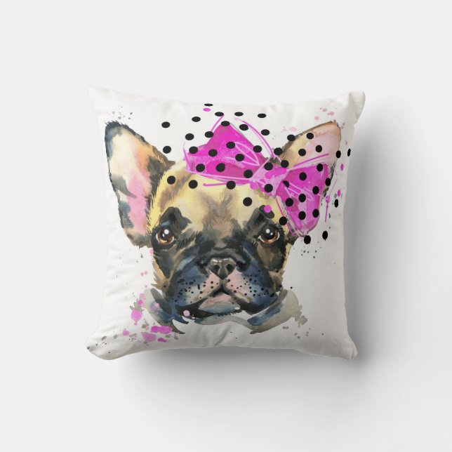 Cutie fransk tjurhund kudde (Framsida)