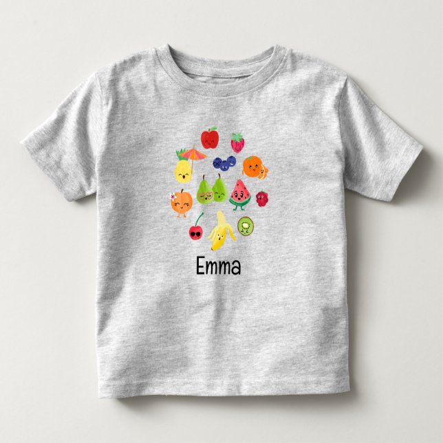 Cutie Fruit Adworthy Fruit Kids Personlig T Shirt (Framsida)