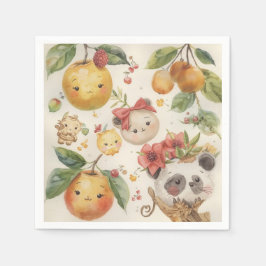 Cutie Fruitie Paper Napkin Pappersservett