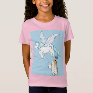 Cutie Guinea Gris och hennes Pegasus Balloon T Shirt