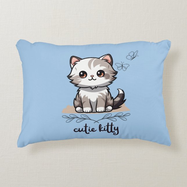 Cutie Kattunge accent Pillow Prydnadskudde (Framsidan)