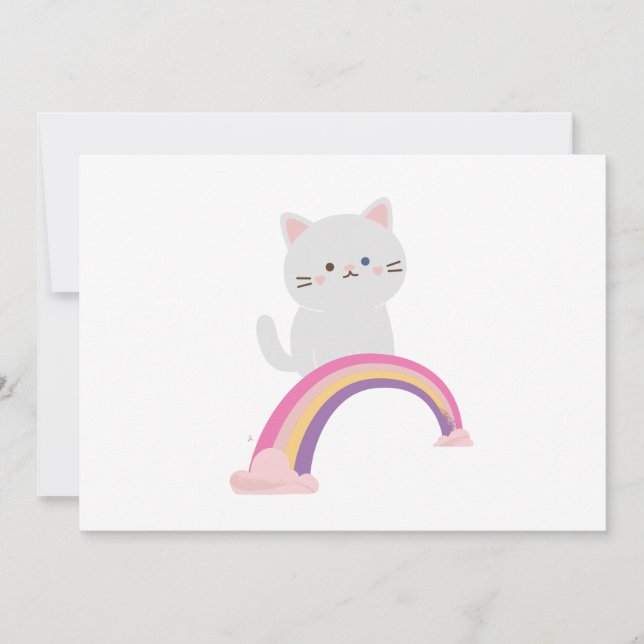 Cutie Kitten Cat  Inbjudningar (Framsida)