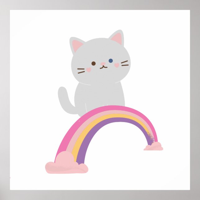 Cutie Kitten Cat Poster (Framsidan)