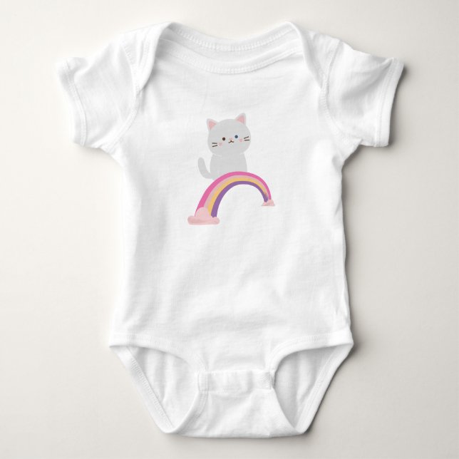 Cutie Kitten Cat T Shirt (Framsida)
