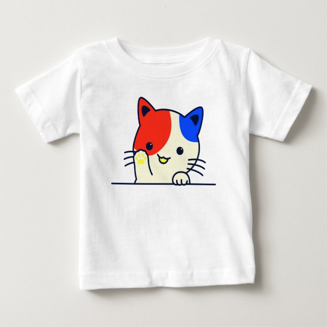 Cutie Kitten T Shirt (Framsida)