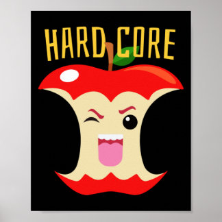 Cutie Mat Cute Hardcore Apple Core Poster