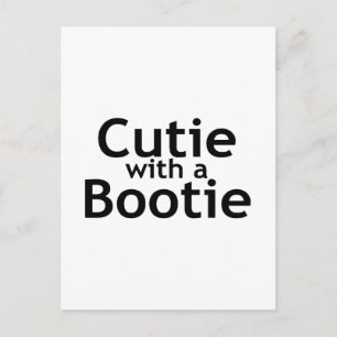 Cutie med bootie vykort
