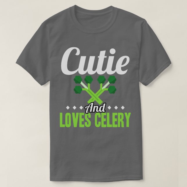 Cutie- och Kärlek-selleri T Shirt (Design framsida)