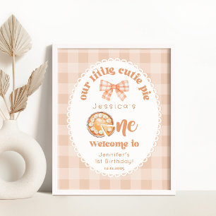 Cutie Paj 1:a födelsedag Välkommen Poster