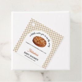 Cutie Paj Apple Paj Thanksgiving Baby Shower Gåvor Etiketter
