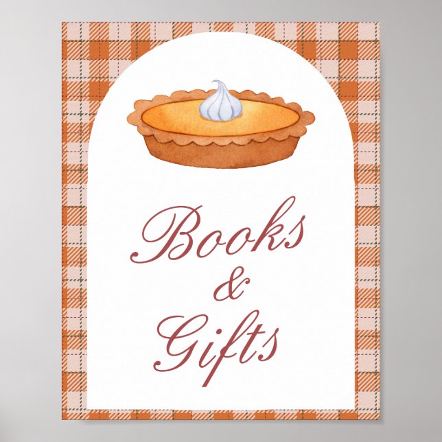 Cutie Paj Baby Shower Bokar & Gifts-tecken Poster (Framsidan)