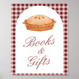 Cutie Paj Baby Shower Bokar & Gifts-tecken Poster