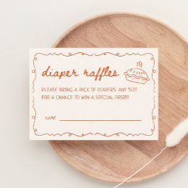 Cutie Paj Baby Shower Diaper Raffle Tilläggskort