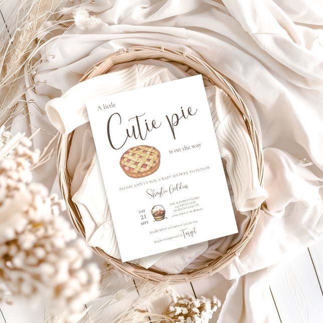 Cutie Paj Baby Shower-inbjudan Inbjudningar (Skapare uppladdad)