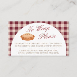 Cutie Paj Baby Shower No Wrap-hölje Tilläggskort